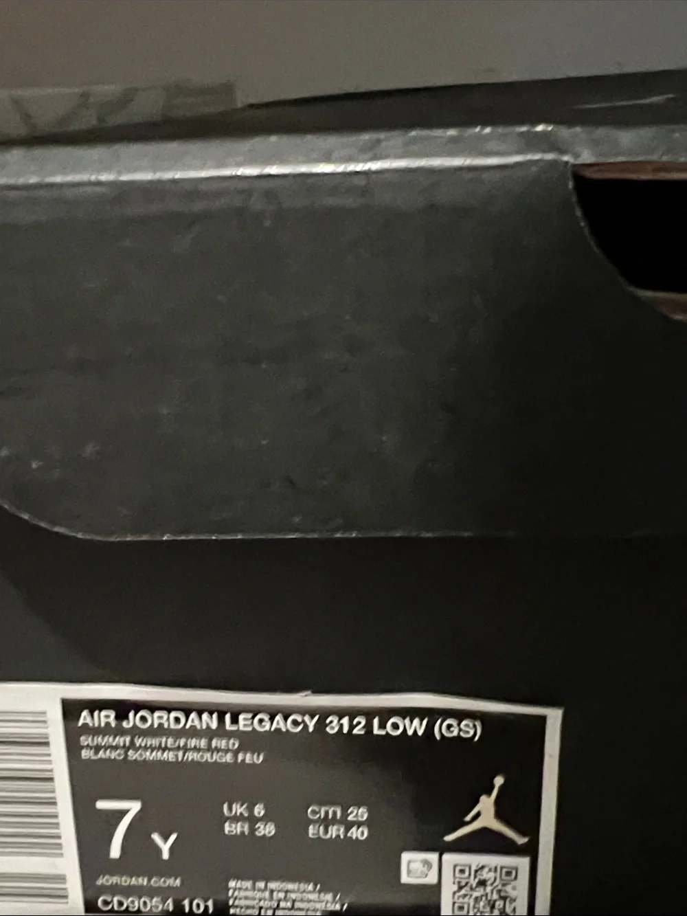 Jordan Legacy 312 Low Sizes 8.5 Women’s /7 Youth